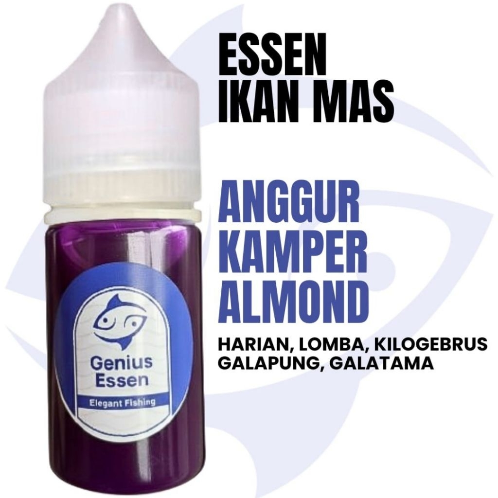 ESSEN IKAN MAS AROMA ANGGUR KAMPER ALMOND essen ikan mas harian essen ikan mas lomba essen ikan mas 