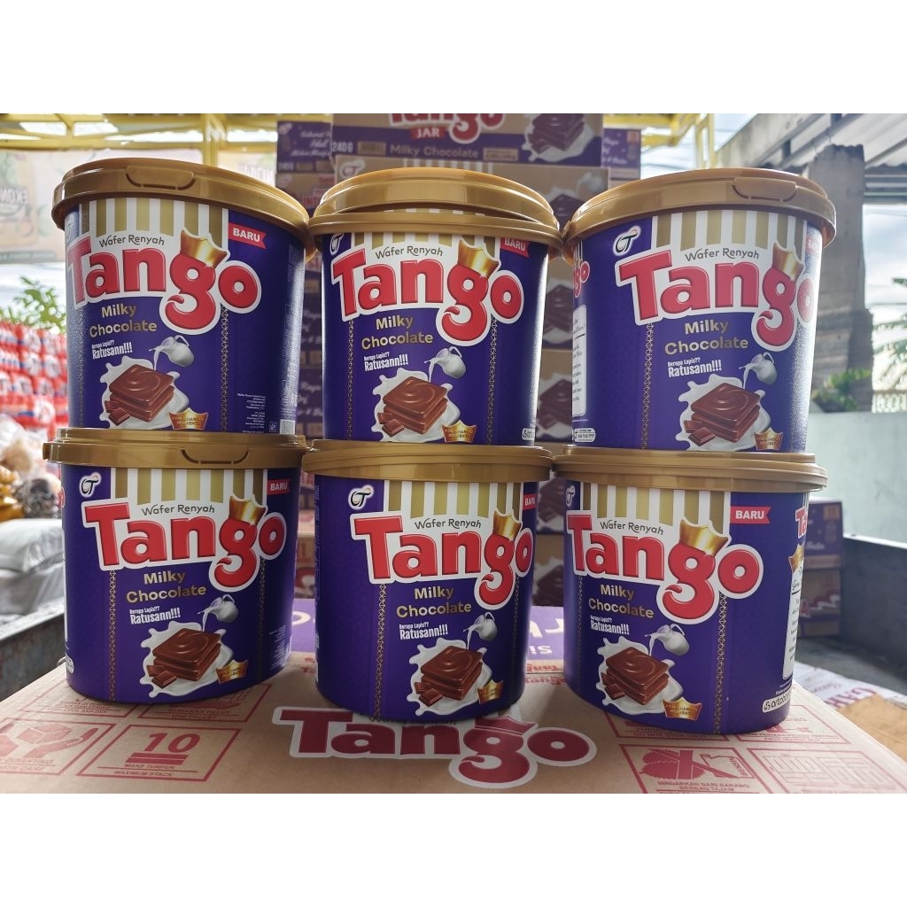 Tango Jar Wafer Coklat/Milky/Vanila/Waffle/Brownies 240g