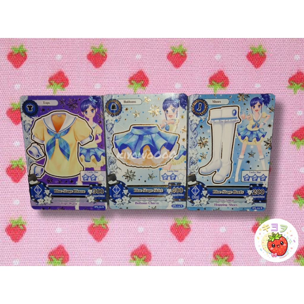 [BOOKED] Kartu Aikatsu Set Blue Stage Aoi Versi BETA IPL CARD [Baca Deskripsi]