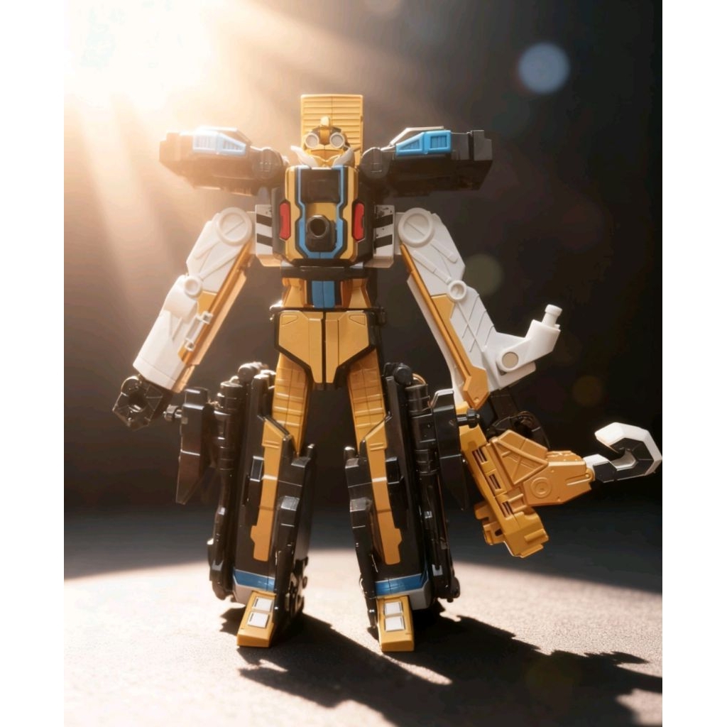 Bandai DX Power rangers beast morphers go busters silver gold zord tinggi 30cm