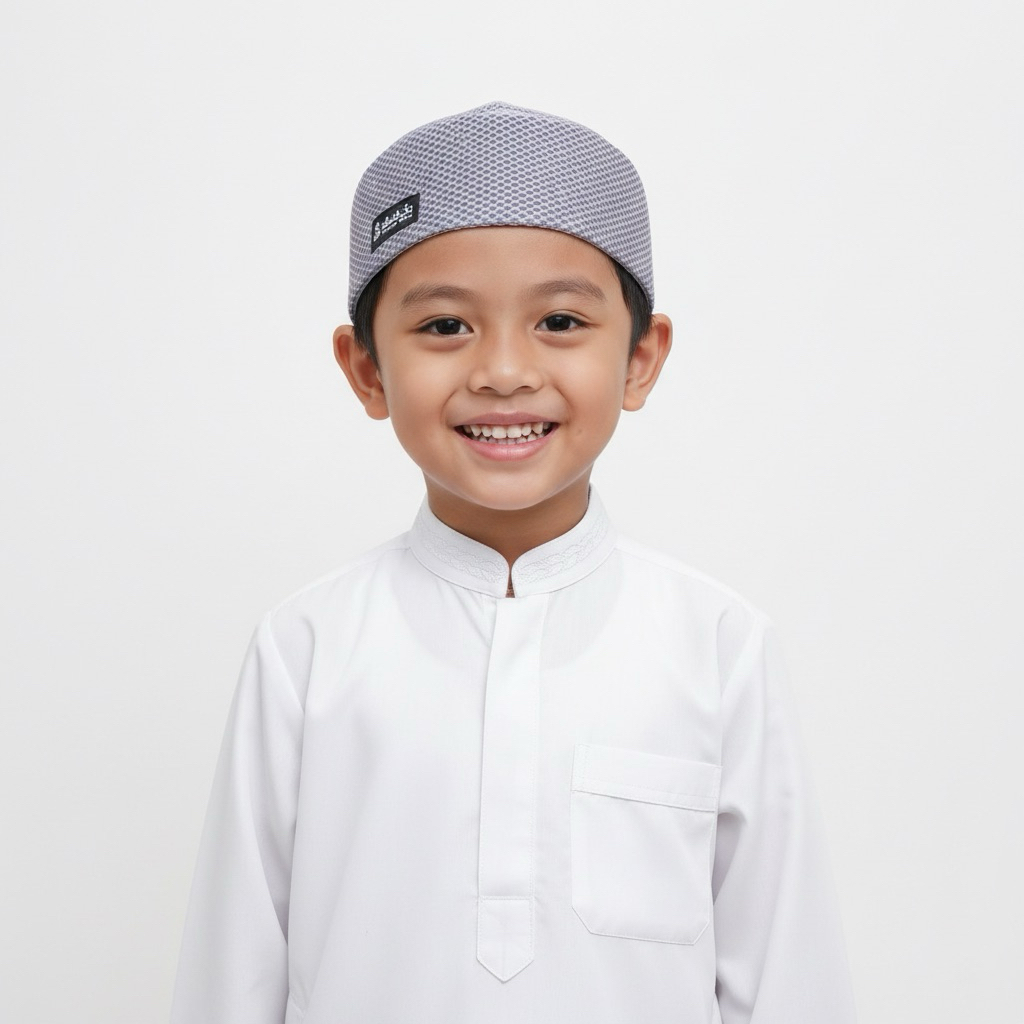 Peci Mesir Habasya Original - Songkok Adem Style Al-Azhar untuk Anak