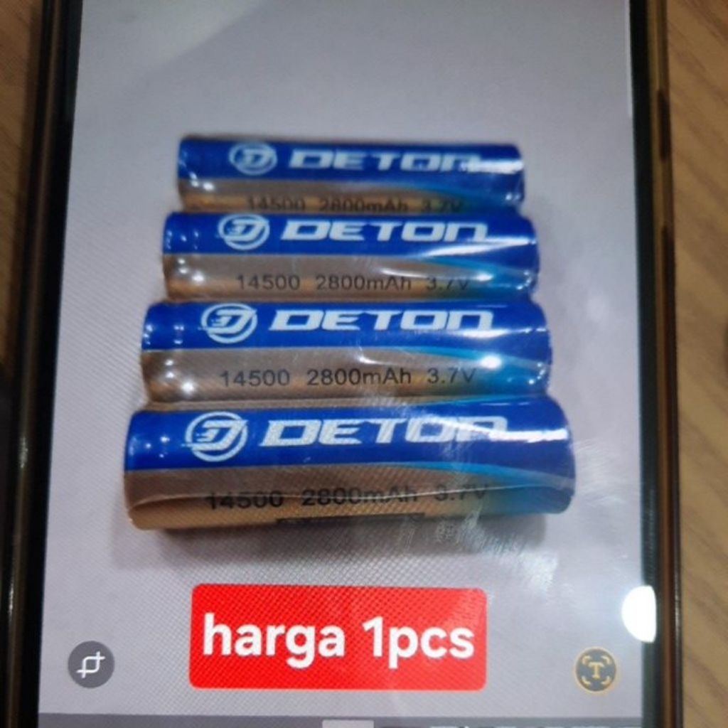 Baterai Cas AA 3.7V Deton Baterai Recharge AA 3.7V Baterai Cas Isi Ulang A2 3.7 Volt harga per 1pcs