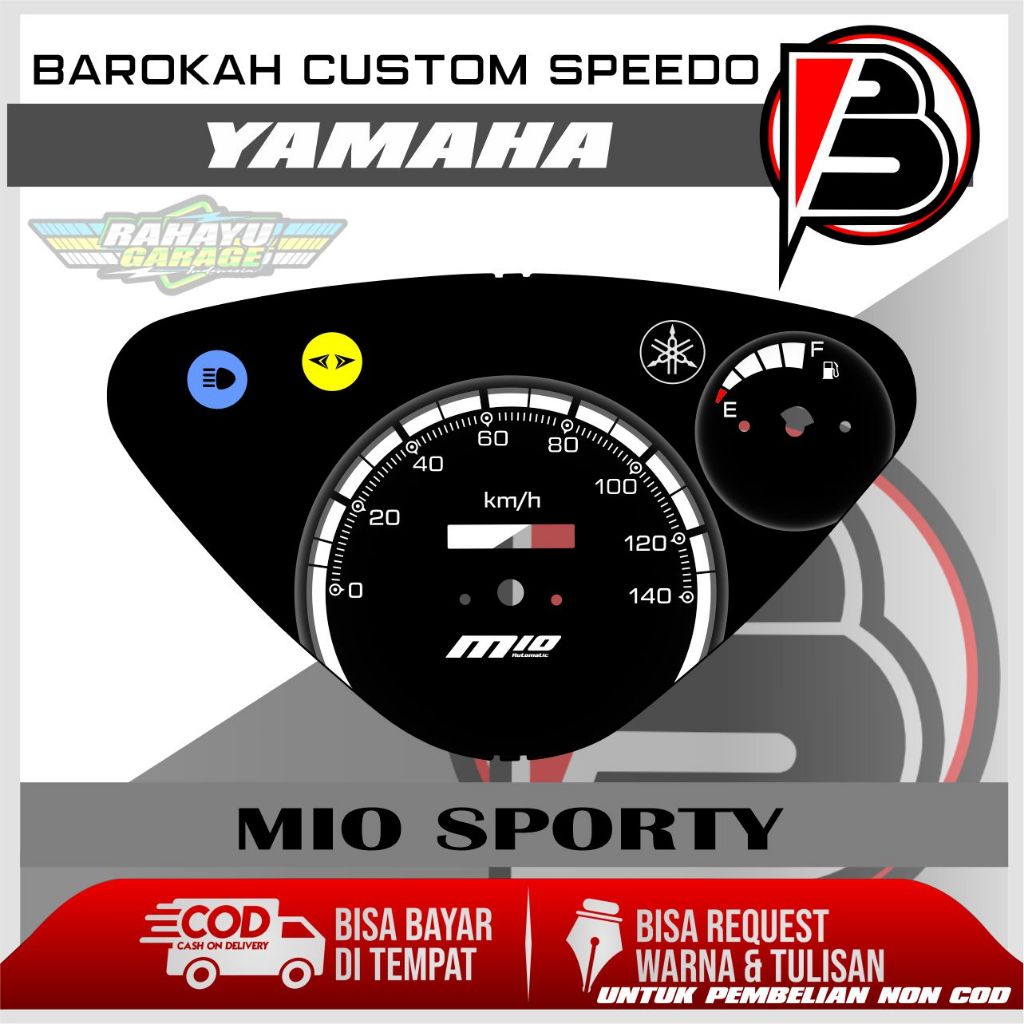 PAPAN SPEEDOMETER CUSTOM YAMAHA MIO SPORTY