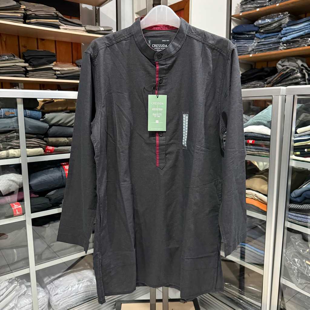 Cressida Kemeja Koko Lengan Pendek & Lengan Panjang | Baju Koko Cressida Lengan Pendek