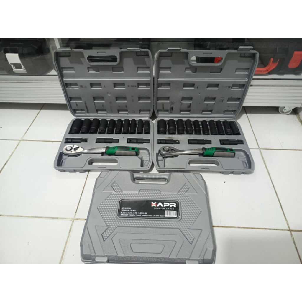 APR kunci shock set ratchet AP 131 Pro titanium cr-mo