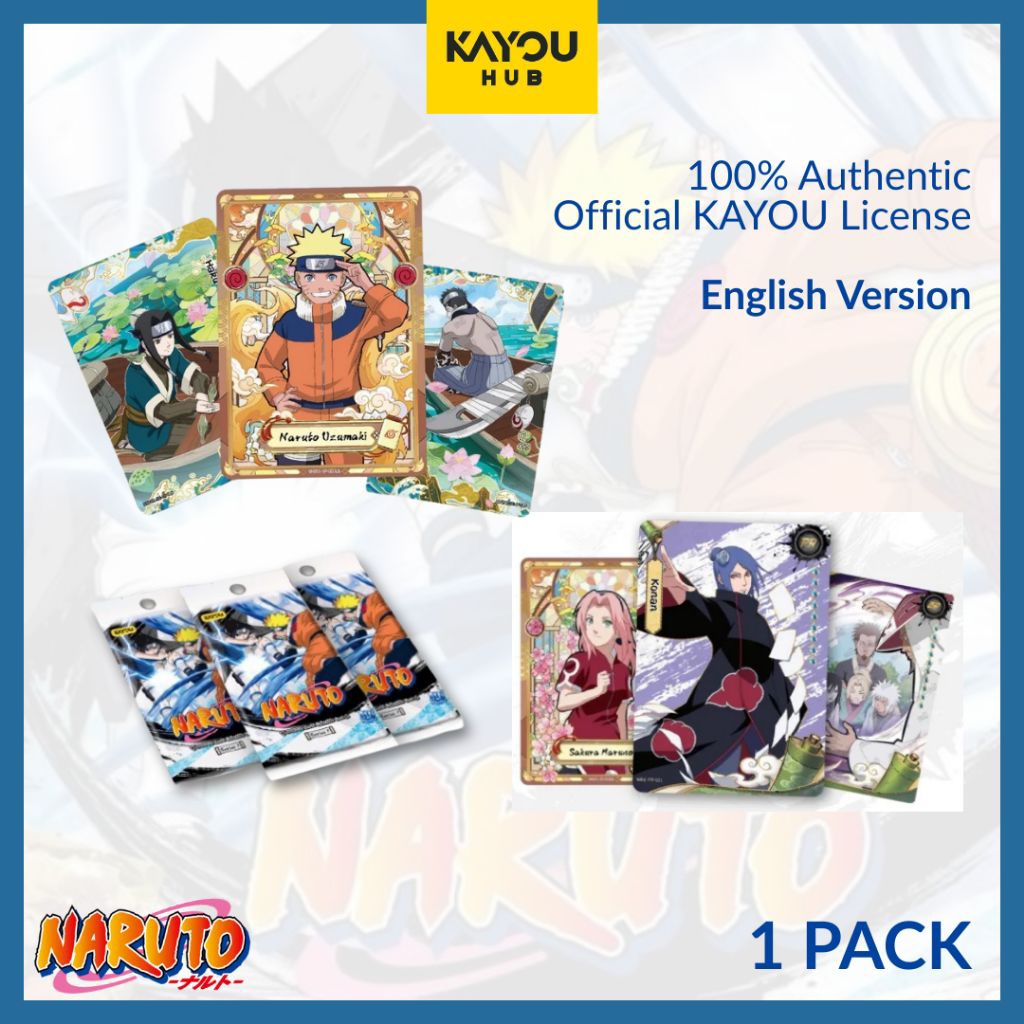 Kartu Naruto Chapter Jin (Heaven Scroll) T4W1 English Version 100% Original KAYOU Smriti Collectible