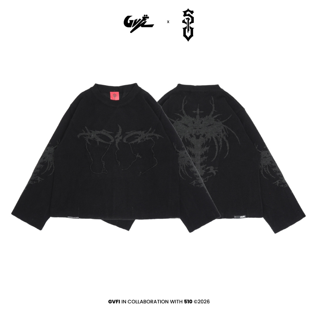 GVFI x 510 Deadly Drip Knitwear Black
