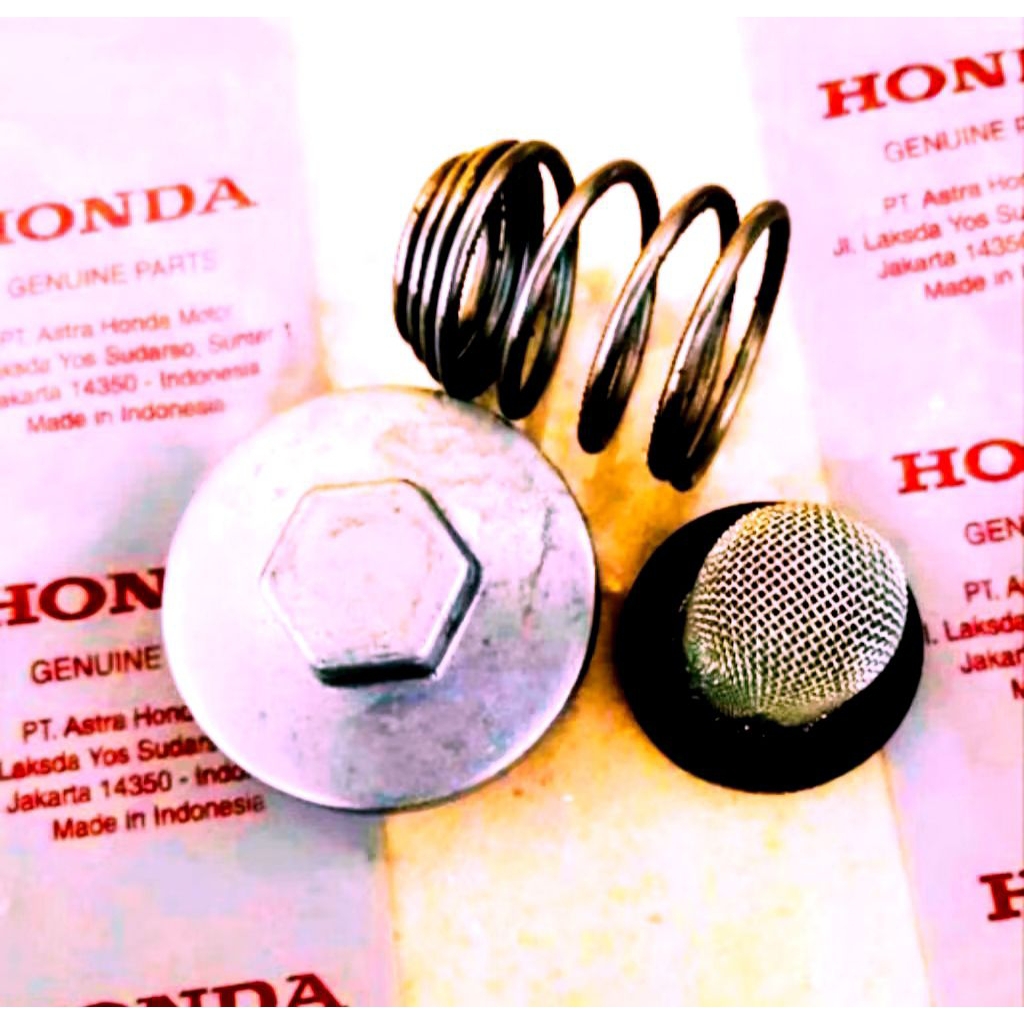 tutup pembuangan oli baut filter oli bawah setsaringan per HONDA PCX ADV VARIO 150 160 NEW