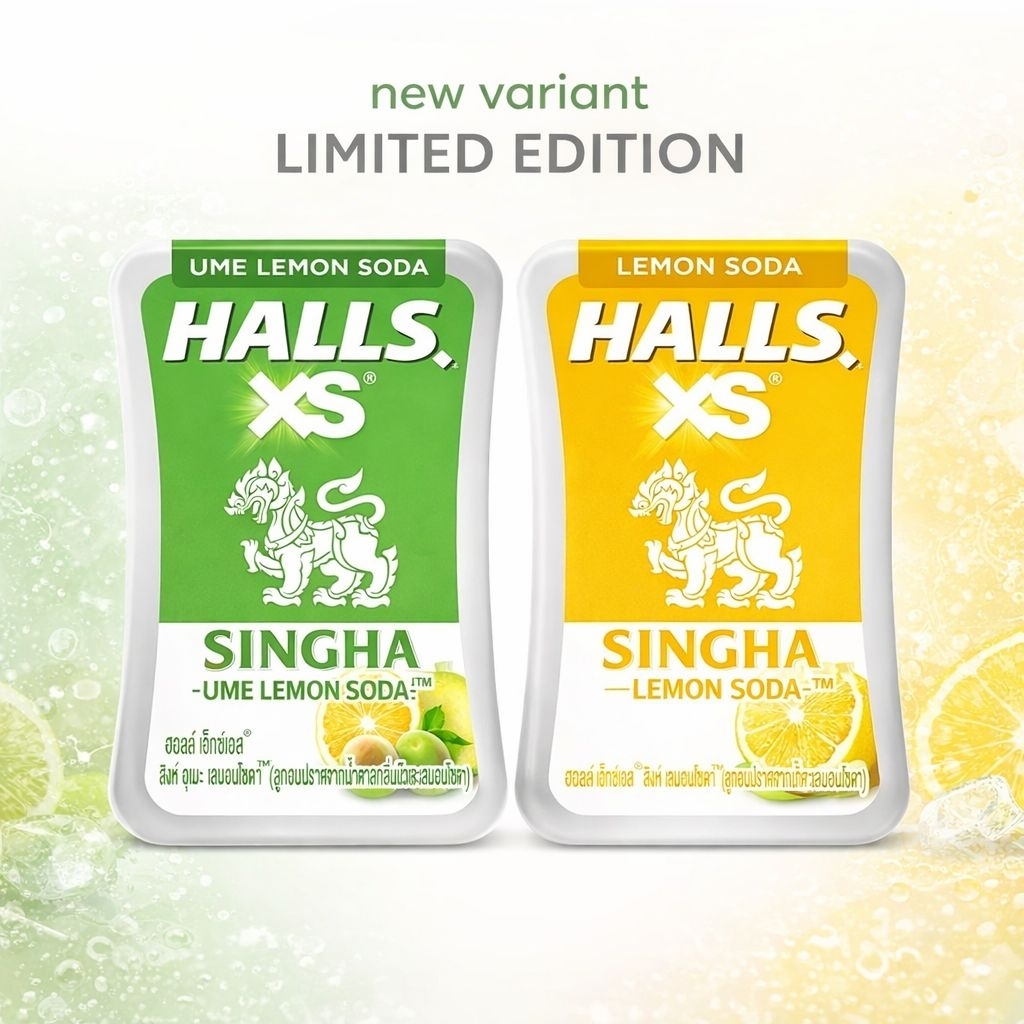 Halls XS Sugar Free/ Halls Candy Stick/ Permen Halls Ori Thailand