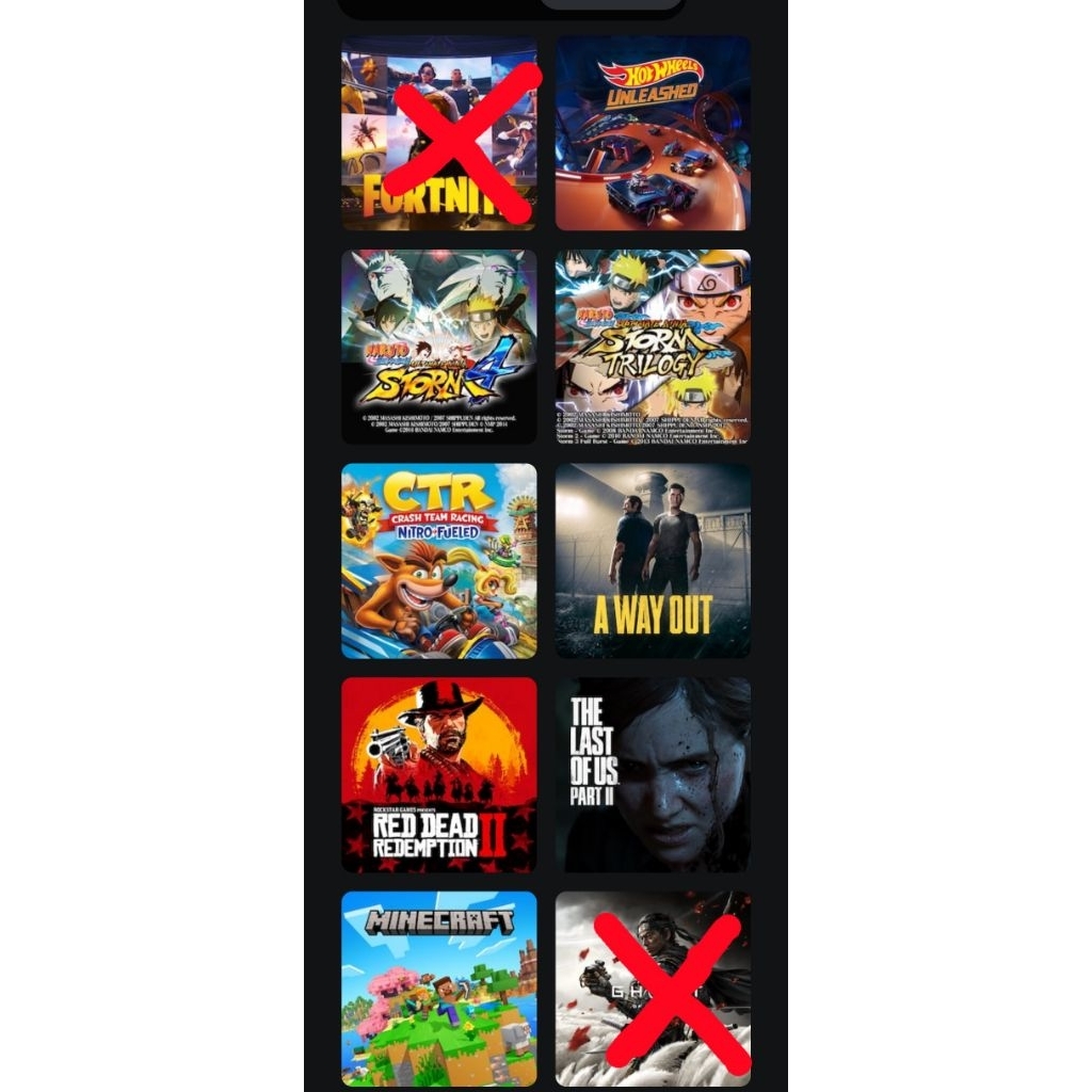 Red Dead Redemption 2 / The Last Of Us part 2 PS4