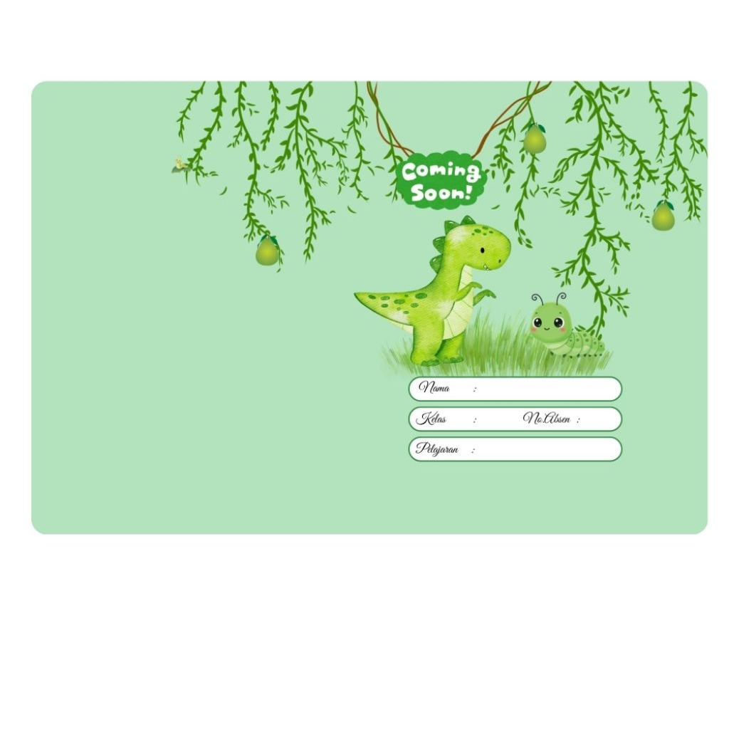 sampul buku tulis kecil atau buku sidu