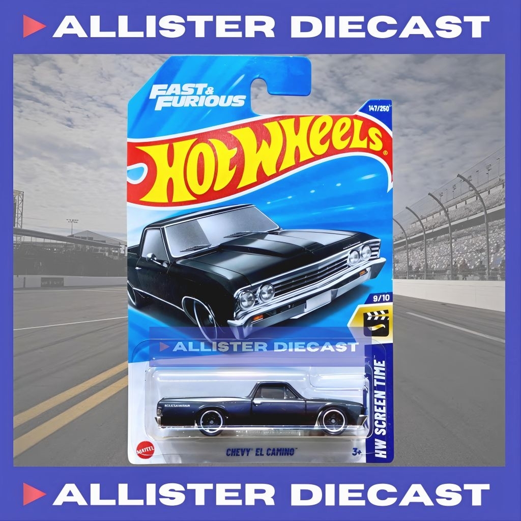 Hot Wheels Chevy El Camino Hitam Hotwheels Chevy El Camino Black HW Screen Time Fast Furious