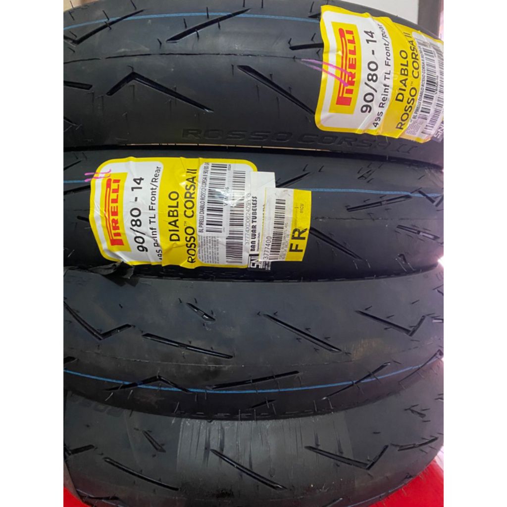 BAN PIRELLI DIABLO ROSSO CORSA 2 UKURAN 90/80 RING 14