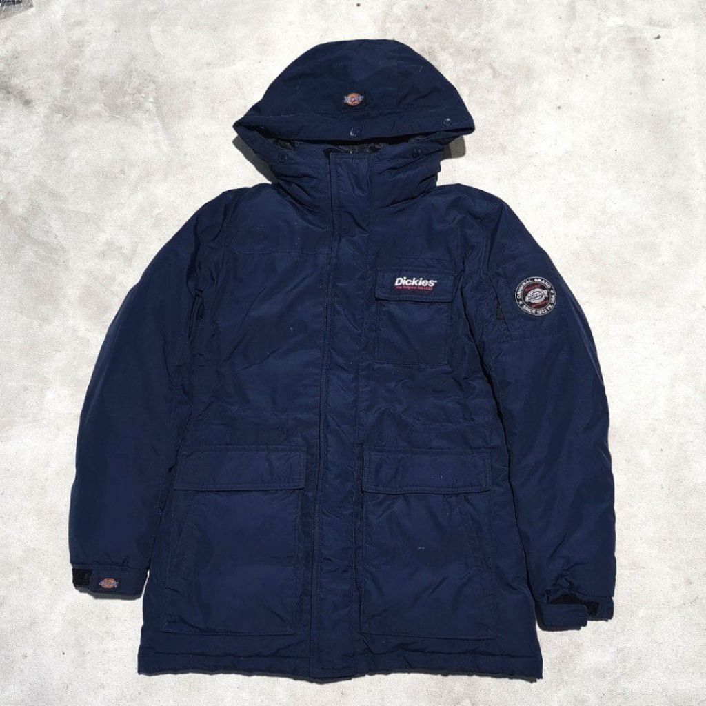 Jaket bulang parka outdoor hiking gunung dickies ecws navy