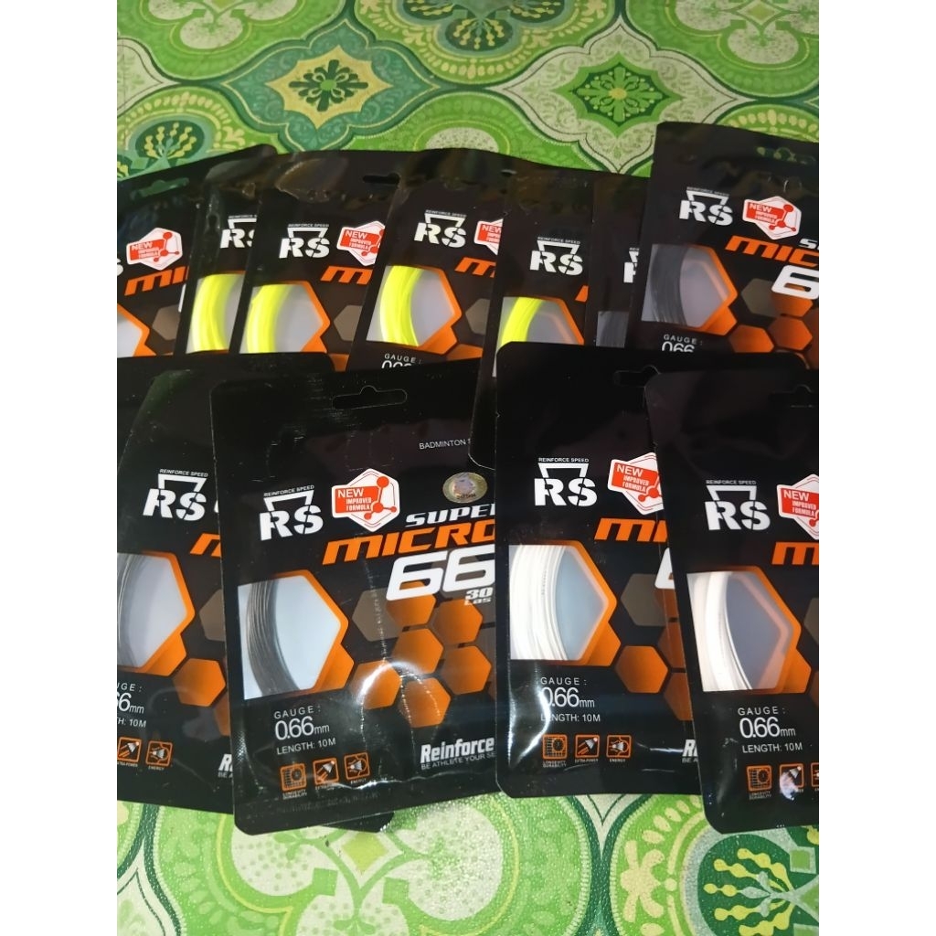 Senar Raket Badminton RS Micro 66 | Senar Badminton Tahan Lama