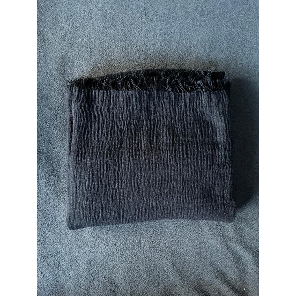 (PL) Pashmina Crinkle Hitam