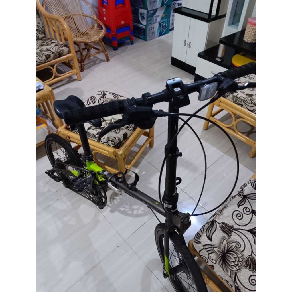 ELEMENT SEPEDA LIPAT TROY X 10SPEED 16INCH GREY GREEN LIMITED EDITION - SECOND - PRELOVED (PALEMBANG