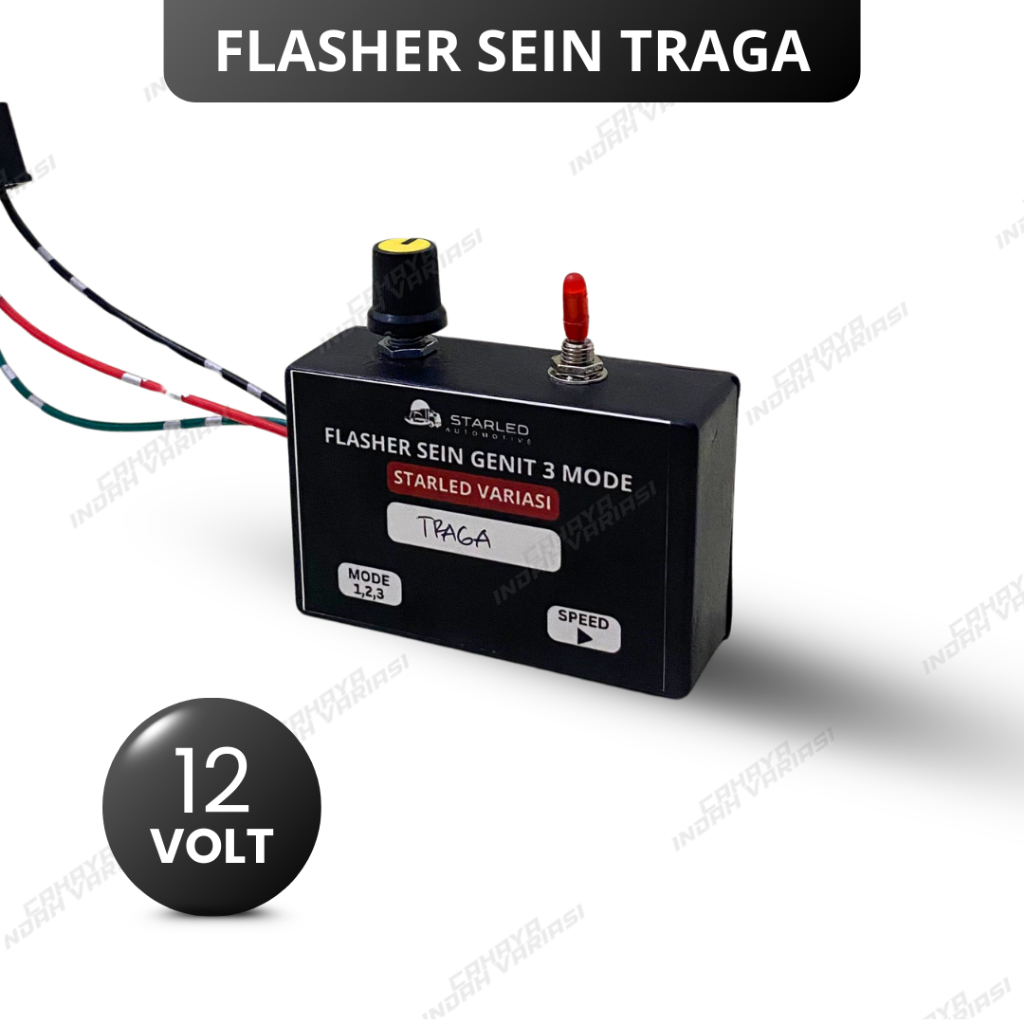 Flasher Sen Sein Genit 3 Mode Traga 12V Flasher Sein Sudah Plus Socket PNP TInggal Pasang