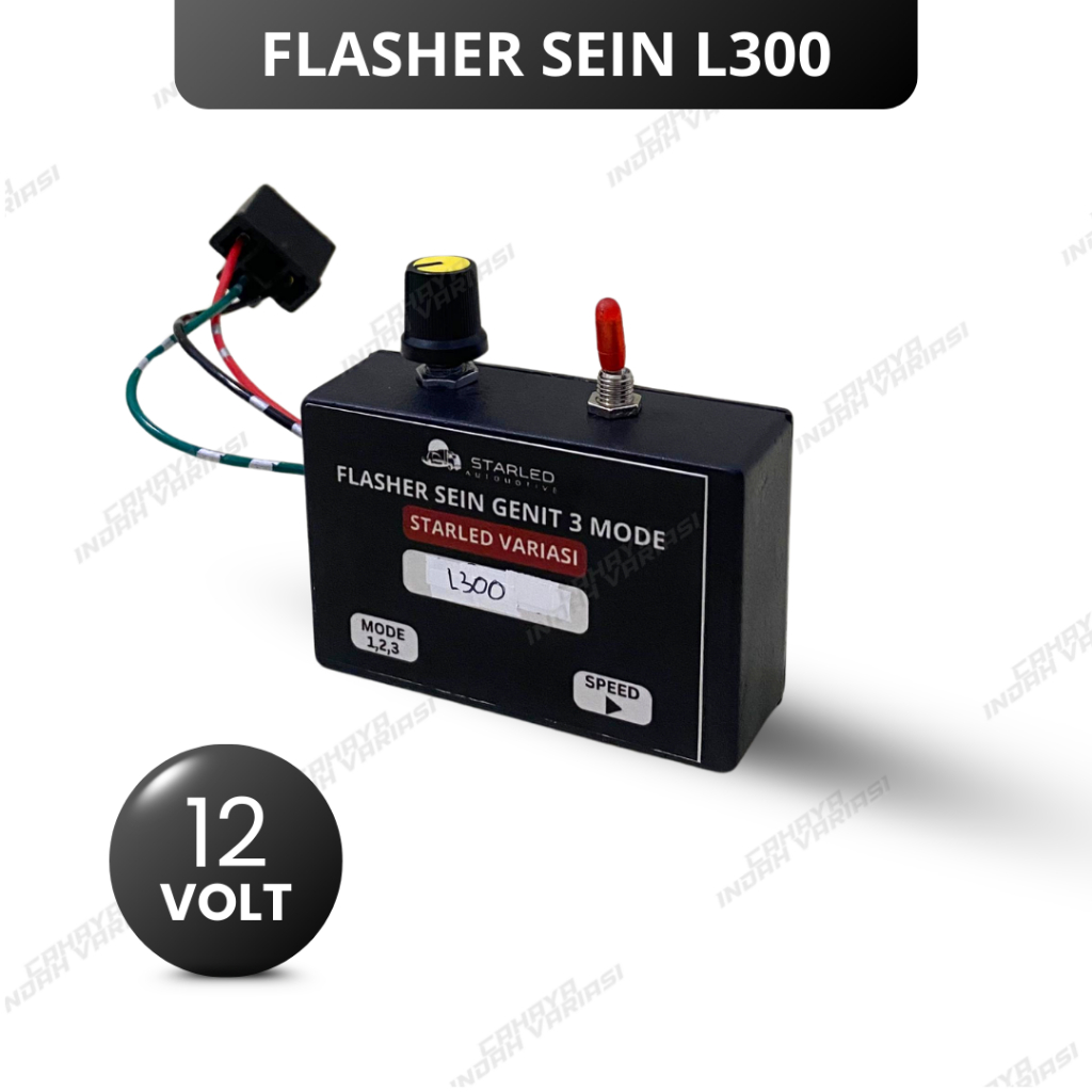 Flasher Sein Genit 3 Mode L300 12V Flasher Sen Sudah Plus Socket PNP TInggal Pasang