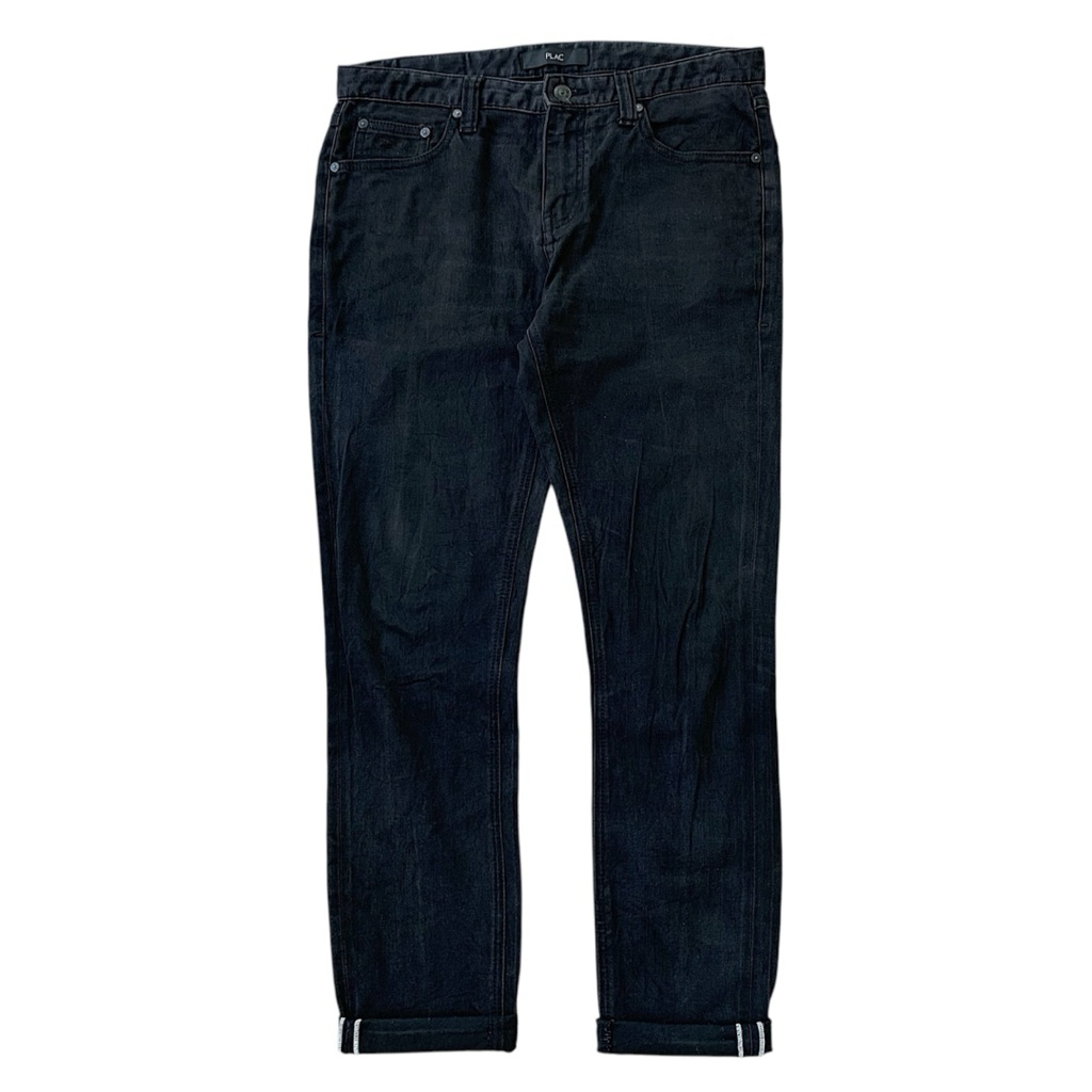 Celana Panjang PLAC Slim Fit Black Jeans Selvedge Longpants