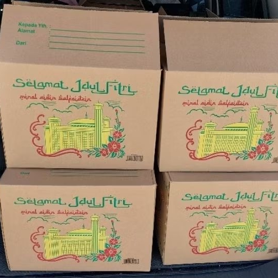 Box Kardus Lebaran Ukuran Sedang (35x30x25) [untuk dipakai]