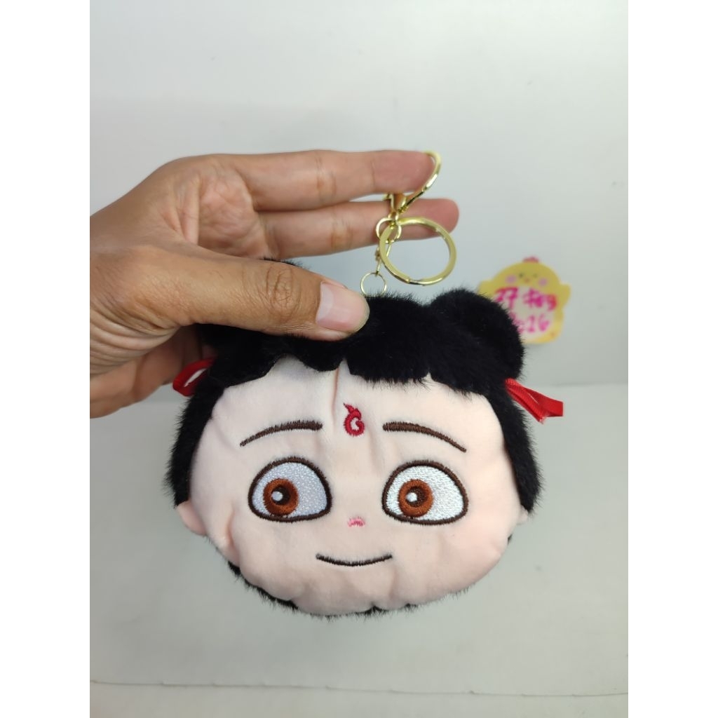 boneka nezha mini pouch keychain