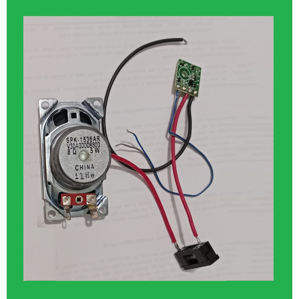 Rakitan Sirine Horn Speaker watt sedang DC 9V ~  DC12V atau Klakson DC 9 Volt ~  12 Volt.