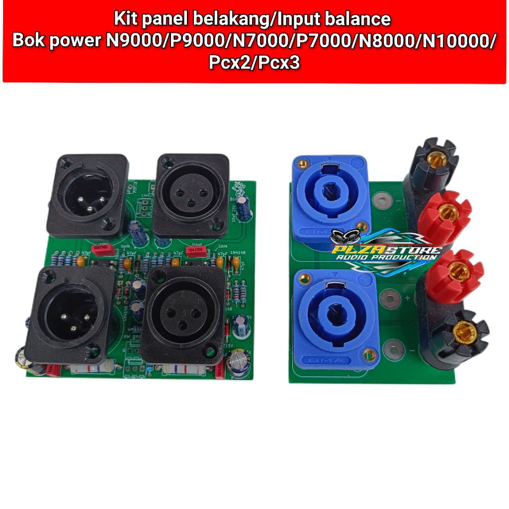 Kit panel belakang Input balance inbal bok box power n9000 P9000 n7000 p7000 pcx2 pcx3 N10000 axl200