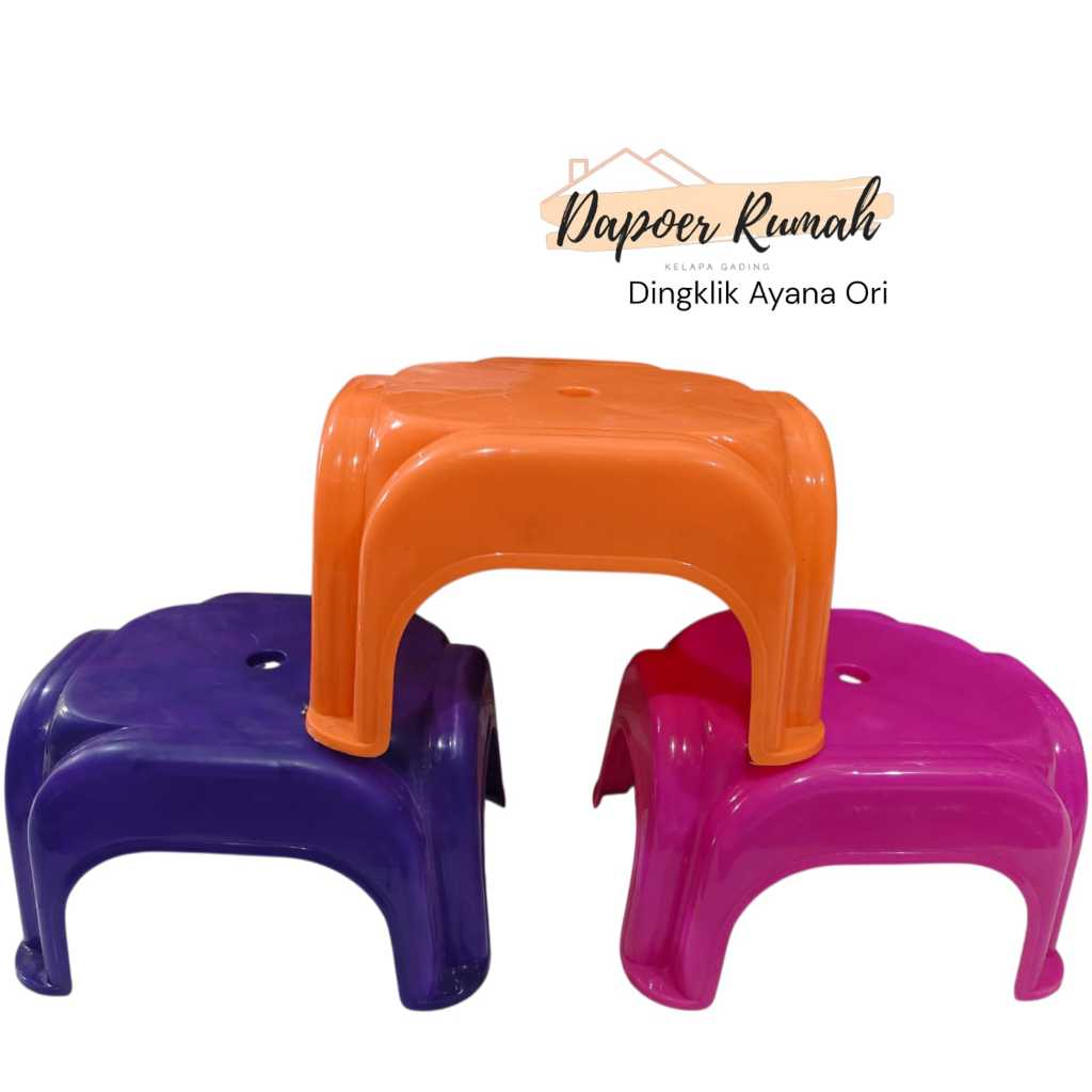 DINGKLIK PLASTIK TEBAL/DINGKLIK AYANA ORI/KURSI JONGKOK KURSI KECIL