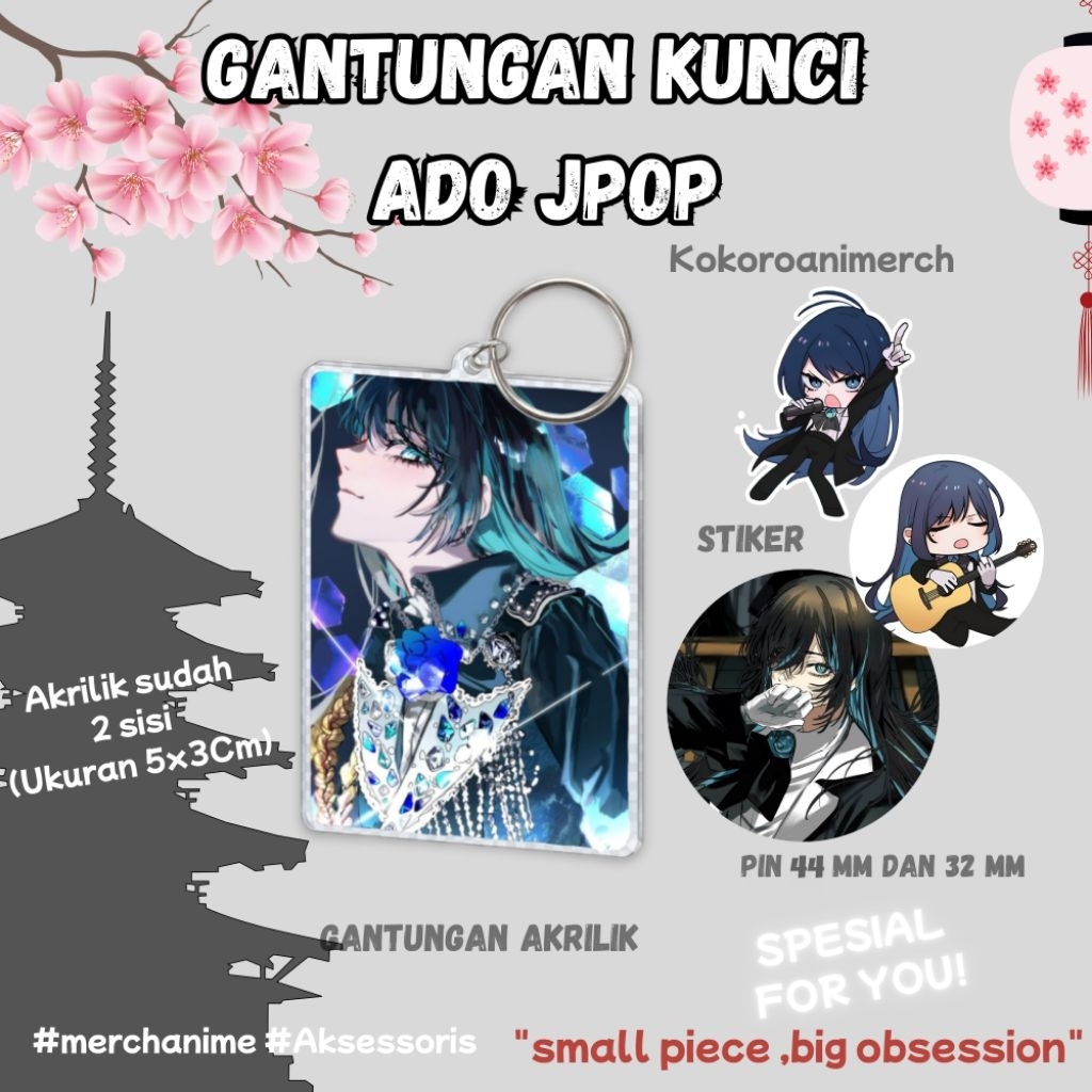 Keychain Ado Jpop | Ado Jpop Merch | Merch Anime