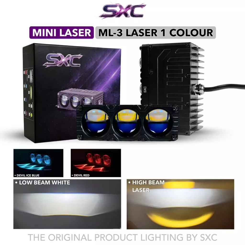 ML3 LASER LAMPU TEMBAK BILED 3 MATA LASER 3 WARNA BLUELENS MINI LASER 3 MATA CAHAYA MODEL BILED ASLI