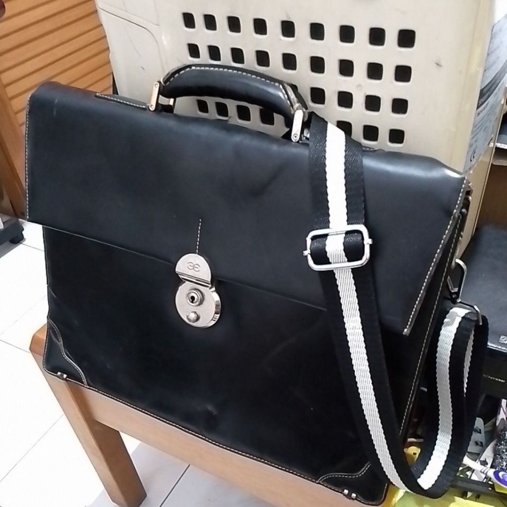 Tas Kerja Kulit Asli Vintage ESQUIRE...