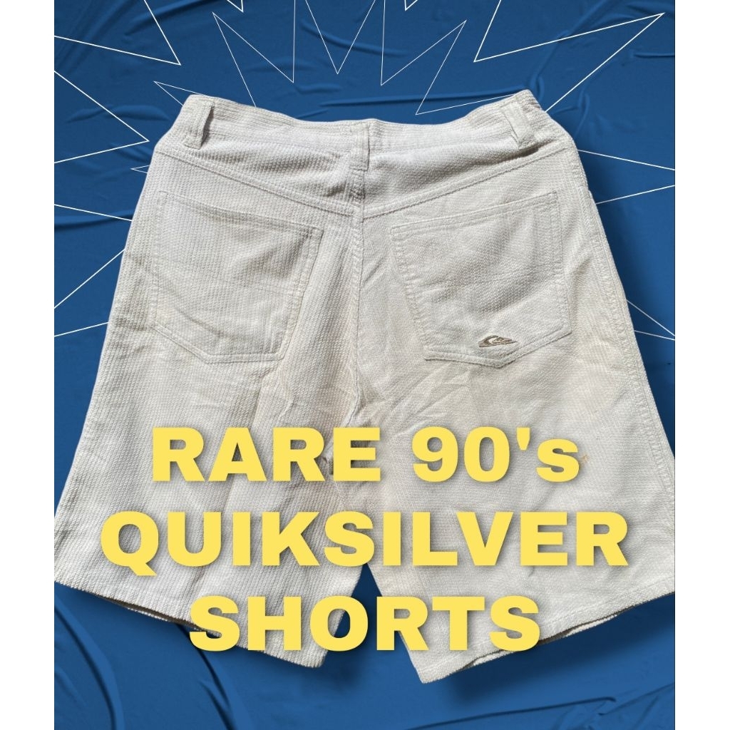 Celana Vintage Quiksilver Short Pants Rare Corduroy 90's