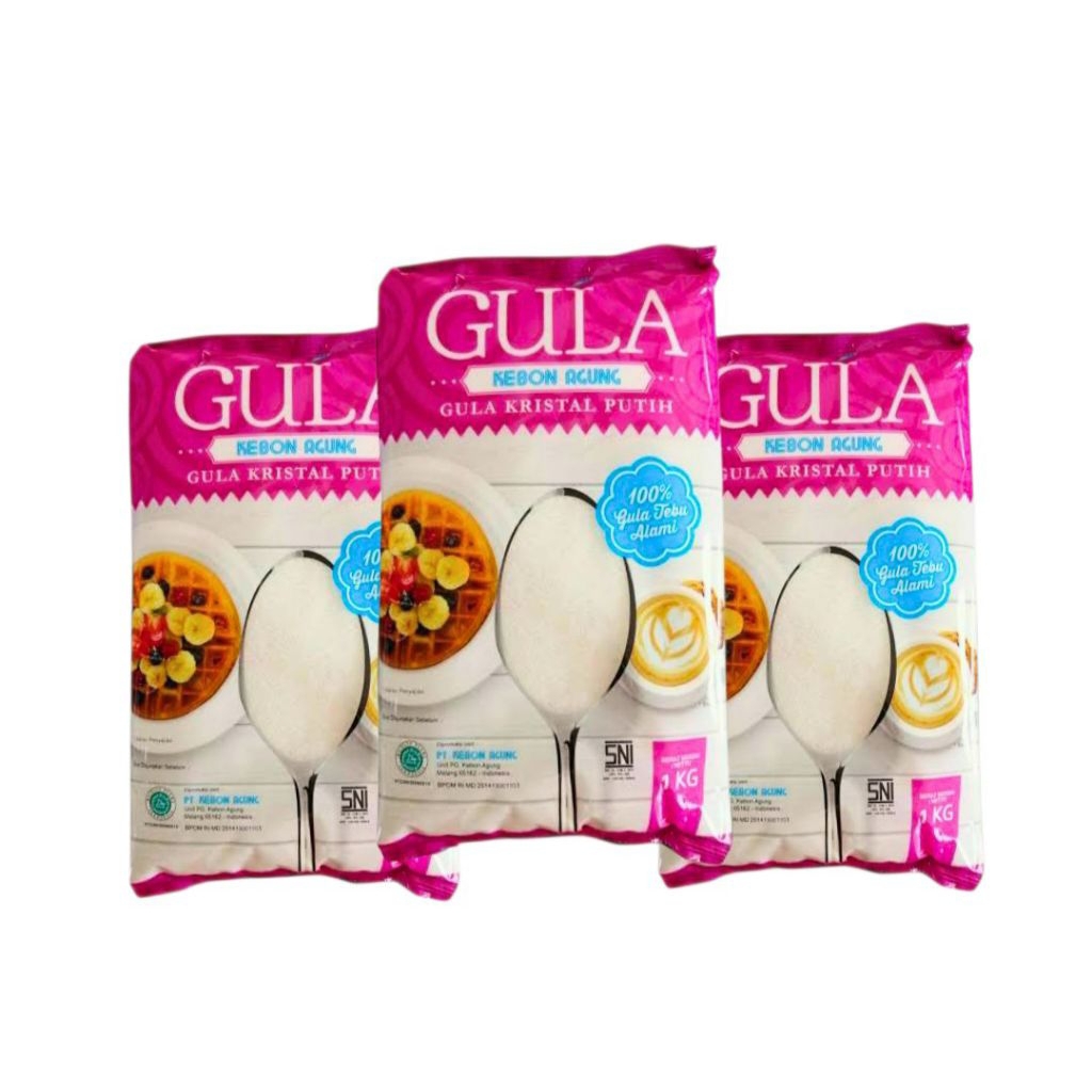 Gula Pasir Kebon Agung kemasan 1kg 1Dus 20pcs  Grosir Murah