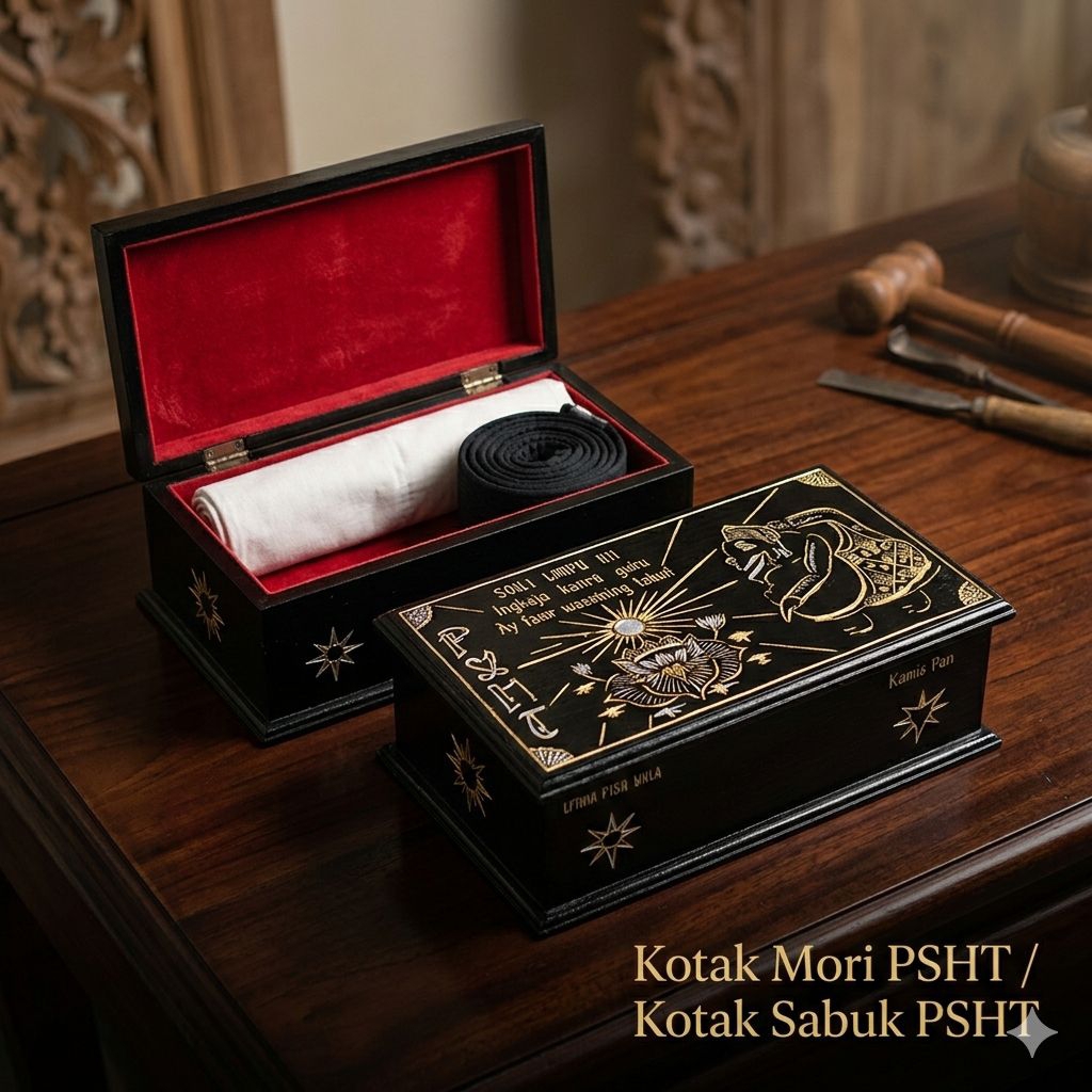 KOTAK MORI PSHT / KOTAK SABUK PSHT GRATIS UKIR NAMA