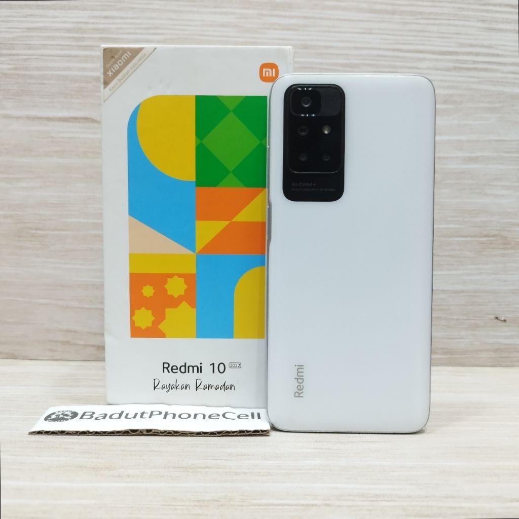 REDMI 10 6/128GB HANDPHONE SECOND BEKAS FULLSET