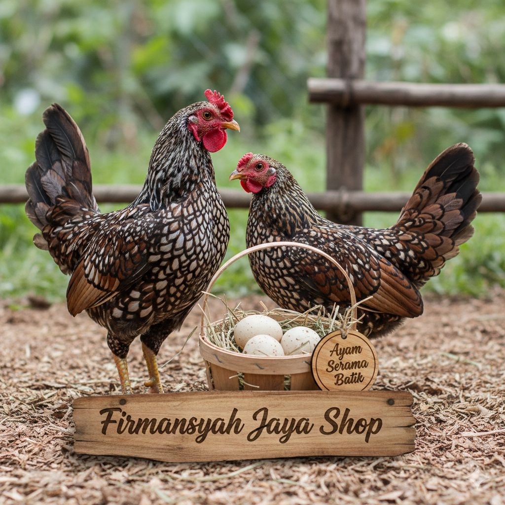 Telur Tetas Ayam Hias Serama /ayam Kate Batik Itali asli Firmansyah jaya shop