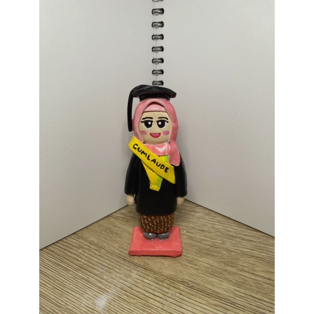 Custom action figure | Custom clay figure | Handmade gift | Kado ultah wisuda