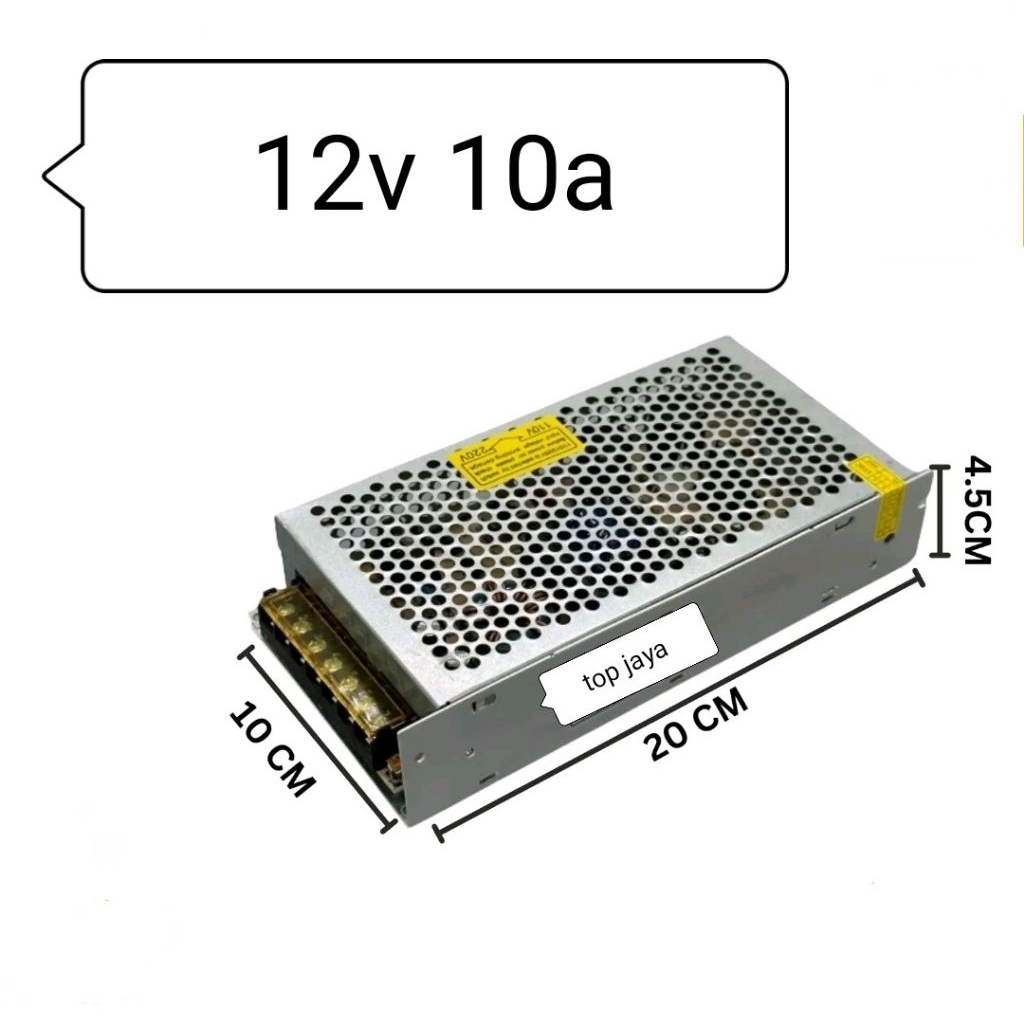 Power Supply CCTV 12V 10A 8 Channel 120W