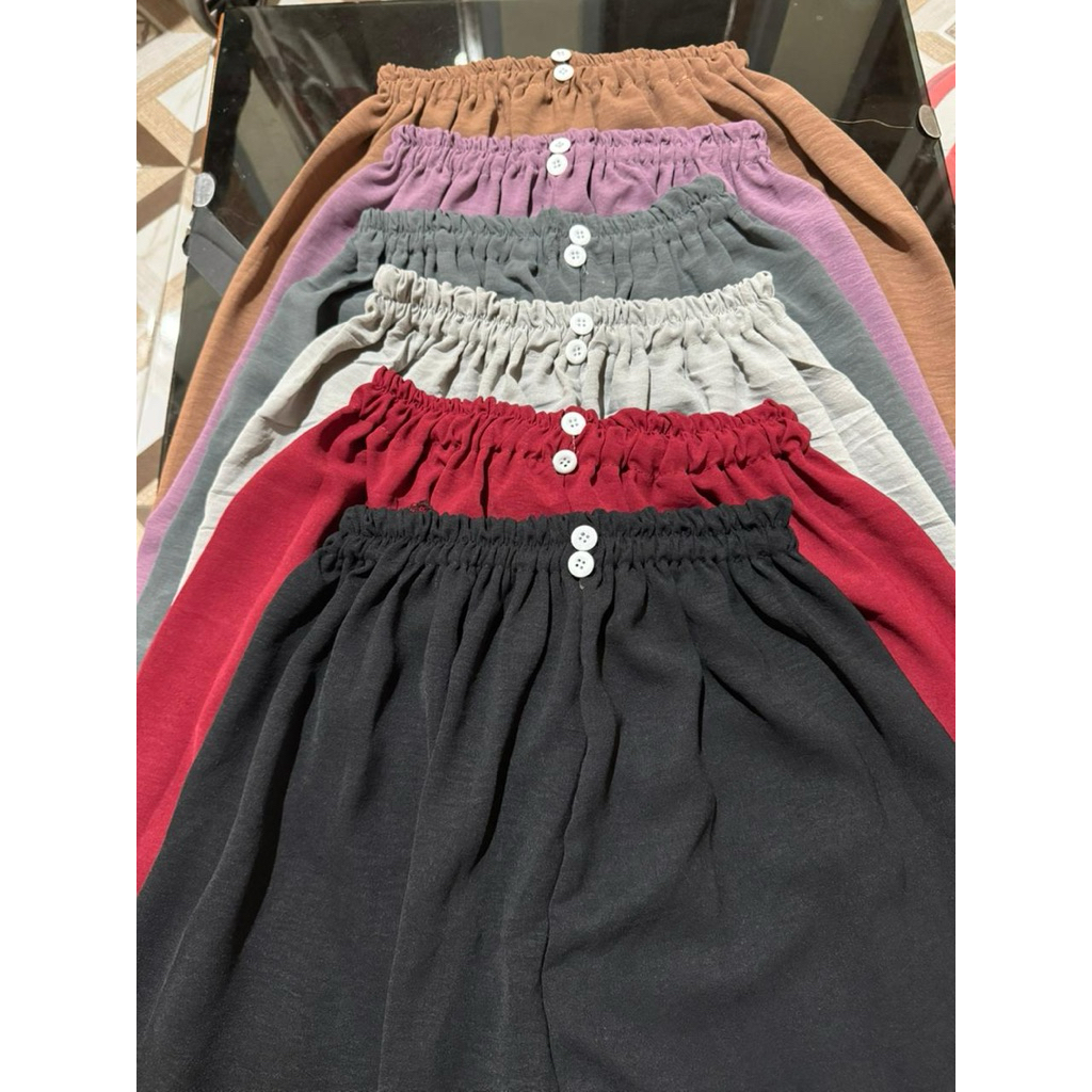 Zhafran_Shopp//Kulot Crinkle kancing 2//Kulot Crinkle