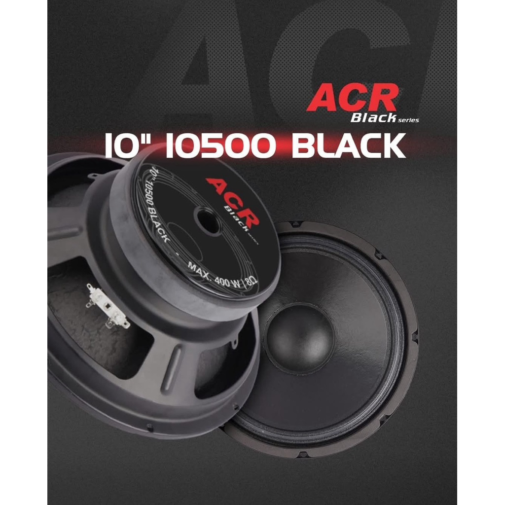 ACR 10500 black Speaker driver 10 inch 400 watt 8 ohm spiker komponen 10in speker ACR 10” original p