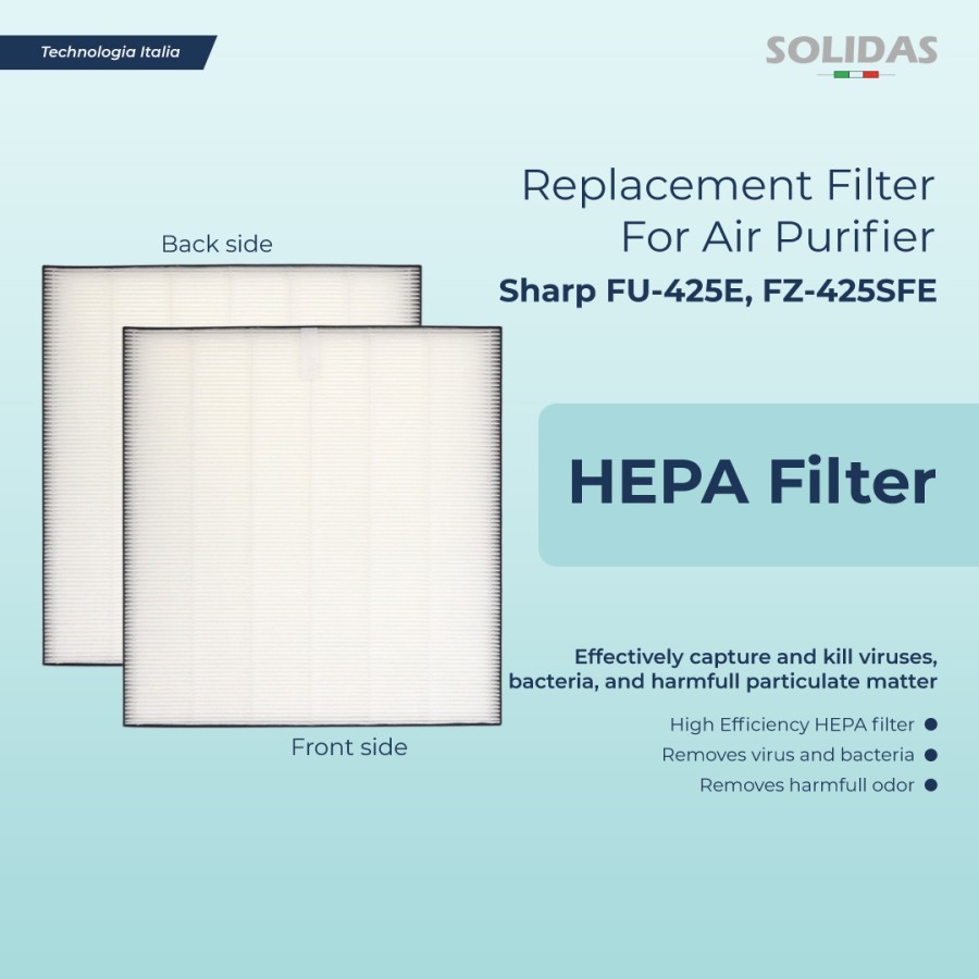 Hepa Filter Air Purifier Sharp FU-425E/FZ-425SFE/HEPA Replacement Sharp Air Purifier Filter