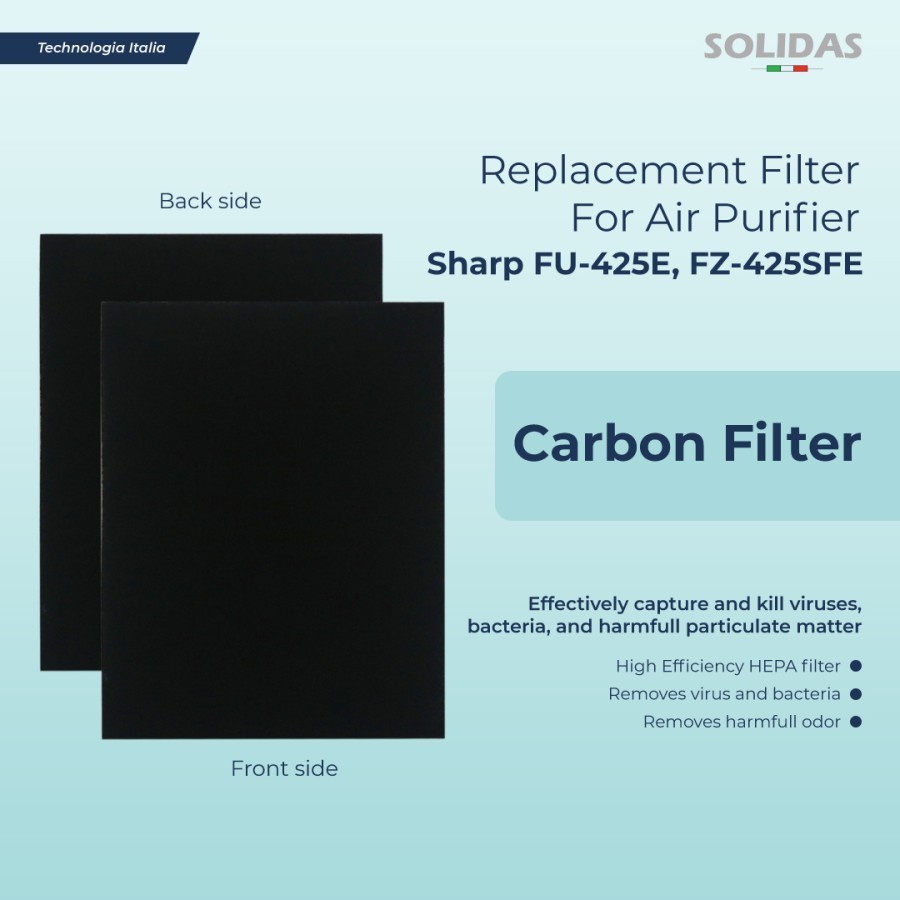 Hepa Filter Air Purifier Sharp FU-425E/FZ-425SFE/Carbon Replacement Sharp Air Purifier Filter
