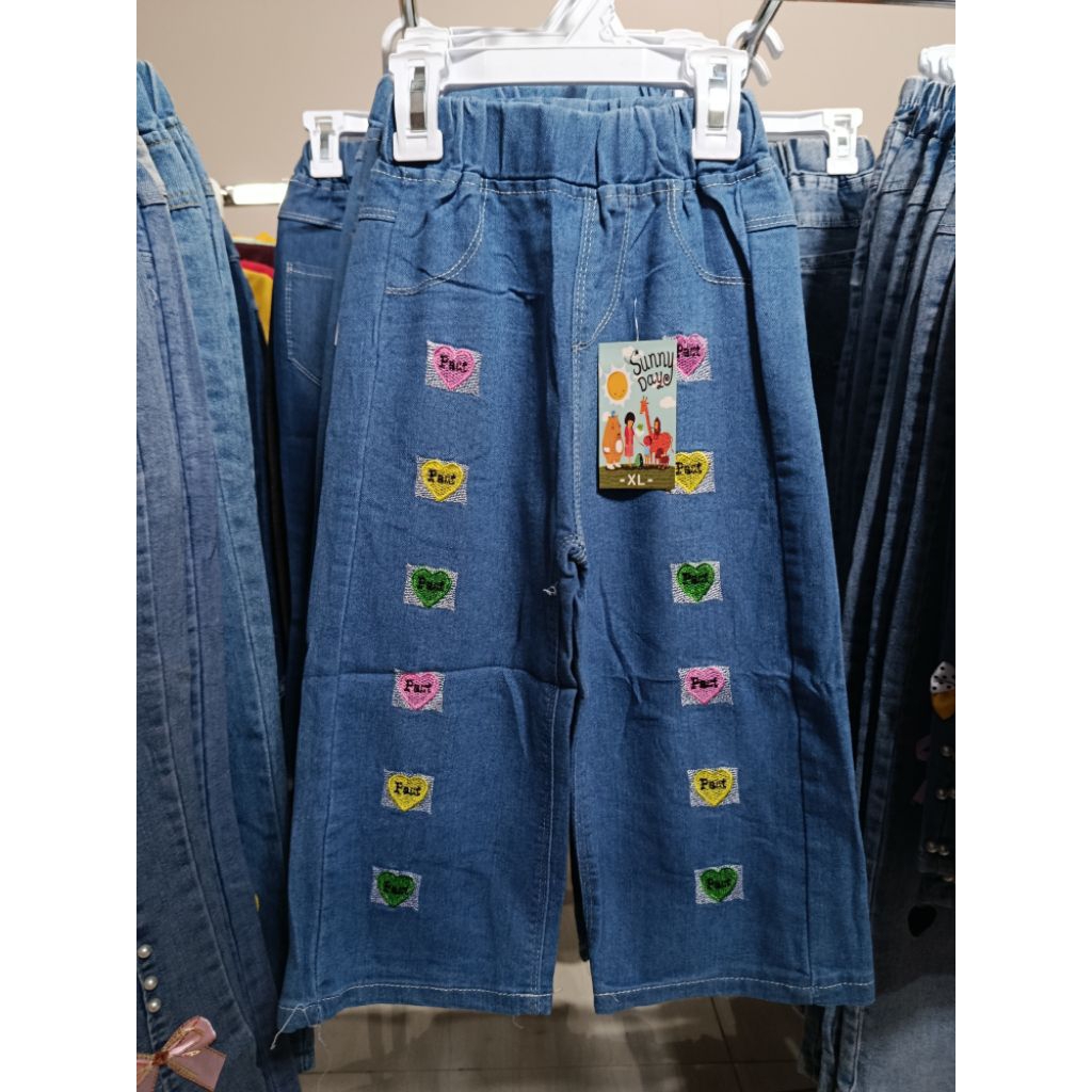 Jeans anak cewek import/kulot jeans anak perempuan/celana kulot anak