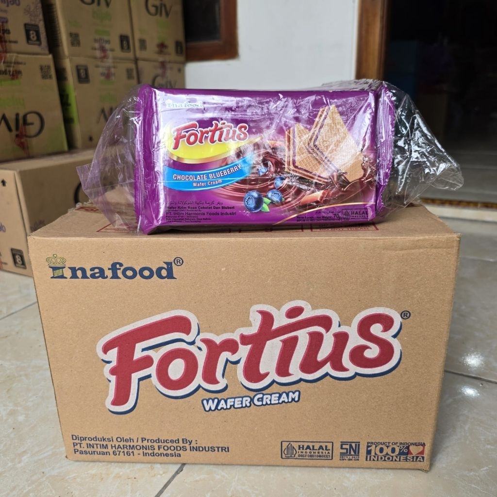 Inafood Fortius Wafer Cream 1 dus isi 30 pcs