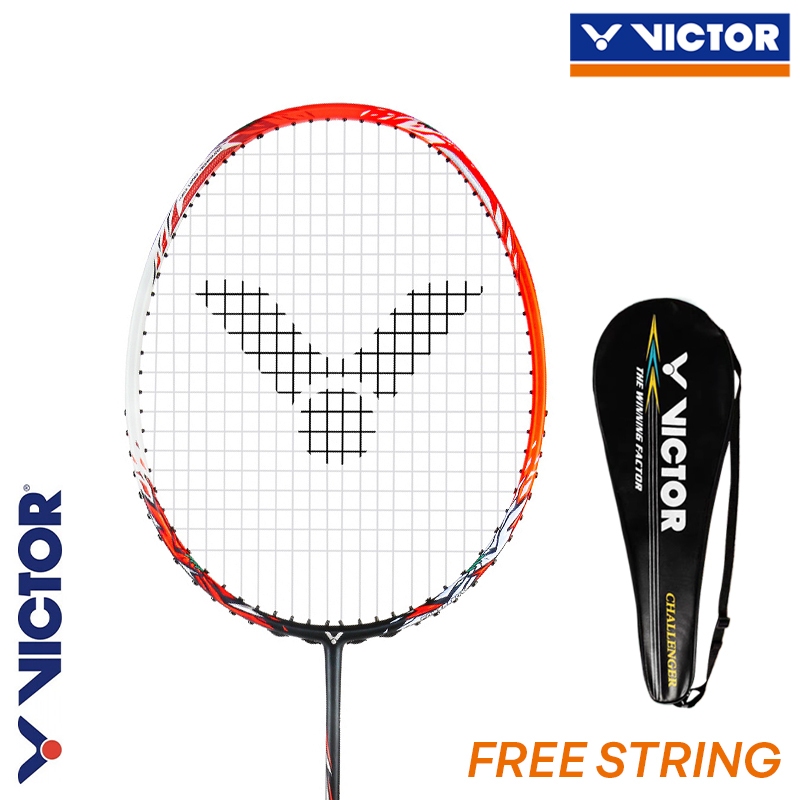 VICTOR  THRUSTER RYUGA D 4U Raket Bulutangkis Offensive Original Taiwan 26-30lbs Terpasang Siap Paka