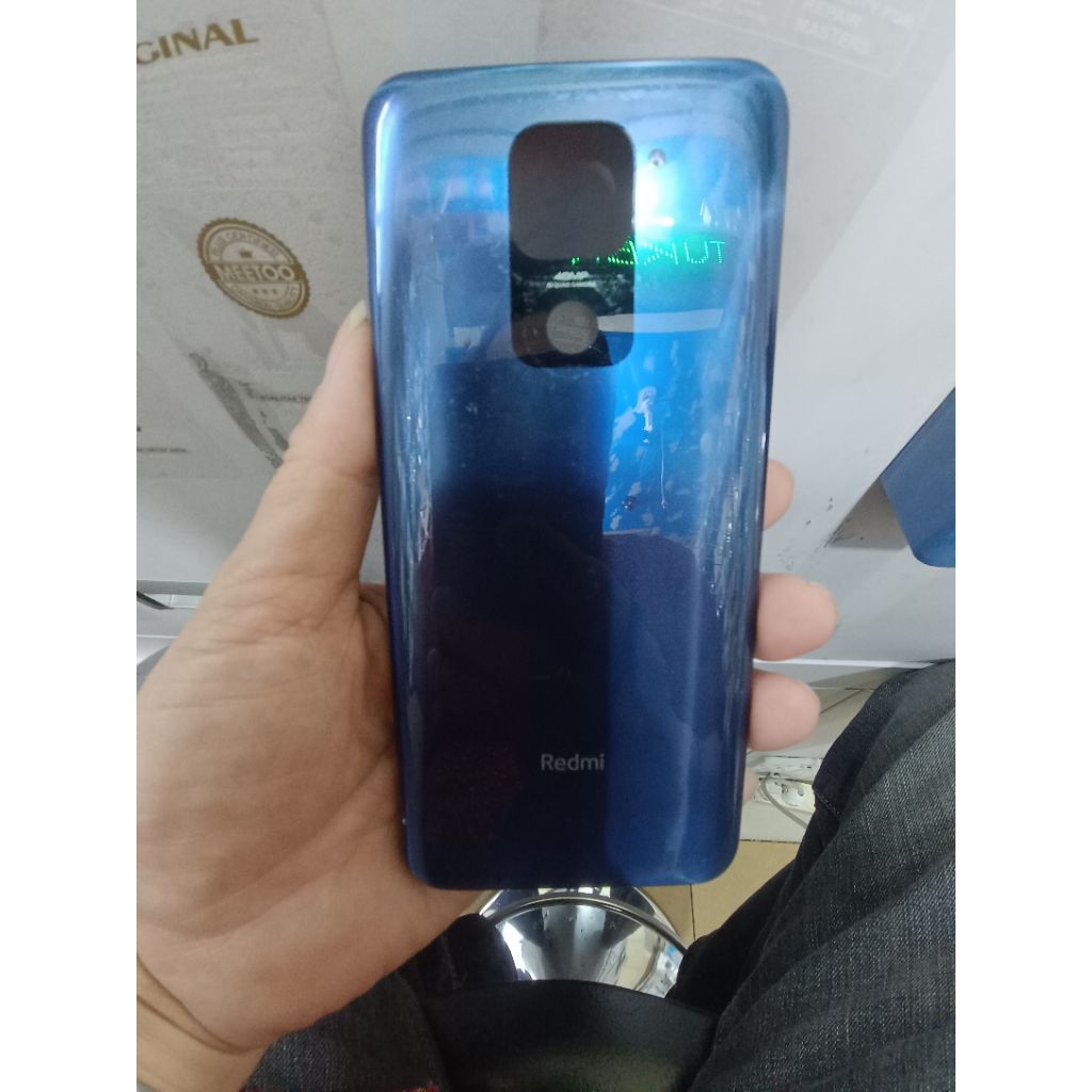 jual Backdoor tutup baterai belakang handphone Xiaomi redmi note 9+Fingerprint ori copotan100%real m