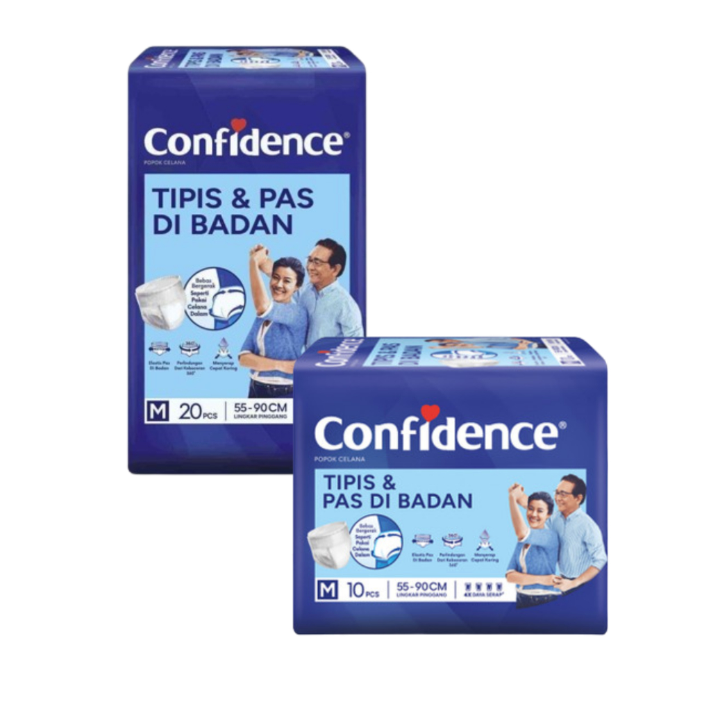 CONFIDENCE Slim & Fit Adult Diapers Pants M Popok Celana Dewasa