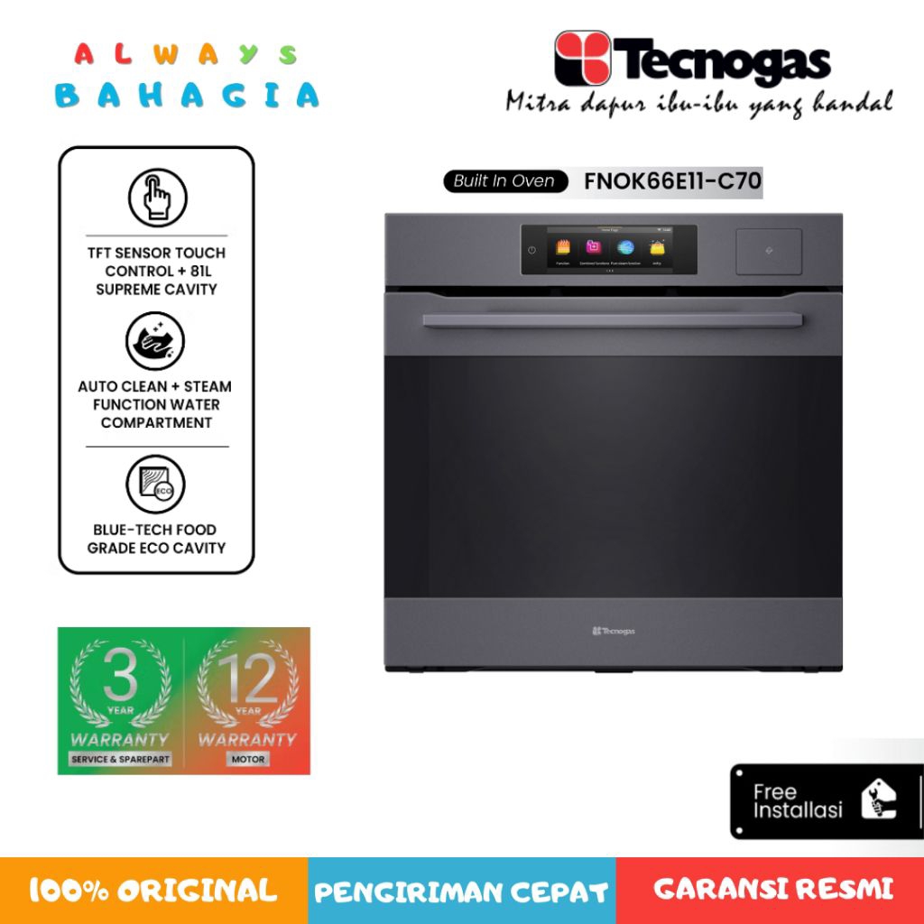 Tecnogas FNOK66E11-C70 Oven Tanam Multifungsi