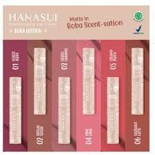 HANASUI MATTEDORABLE LIP CREAM BOBA EDITION VARIAN NO 01 SAMPAI 06 ISI 4g